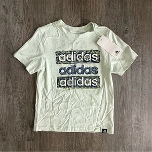 Adidas Kids' Light Green Logo T-Shirt